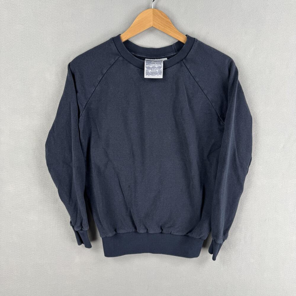Jungmaven Sweatshirt Mens Medium Blue Hemp Organic Cotton Crewneck Made USA